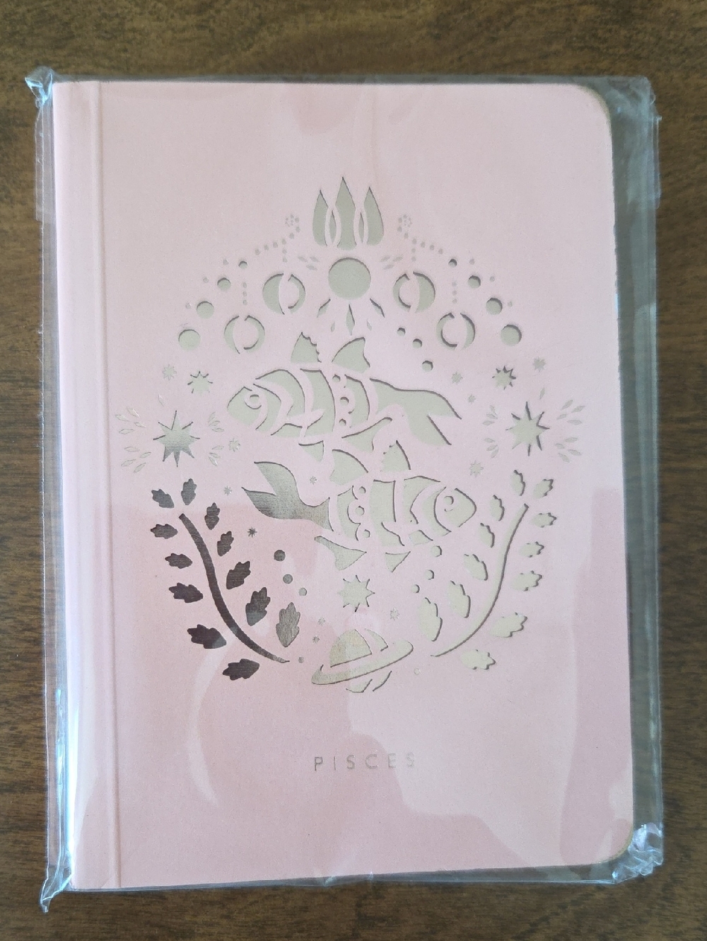 Pisces Foil-Accent Coral Journal